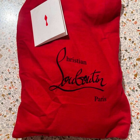 Christian Louboutin Navy Coolito Donna Flat White Slide Loafer size 37.5 no box - Picture 4 of 15